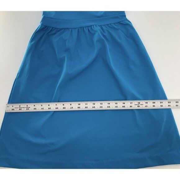 Cynthia Rowley Women’s Aqua Blue Zip Back Nylon Blend Sleeveless Dress Size XS‎ - Picture 9 of 10